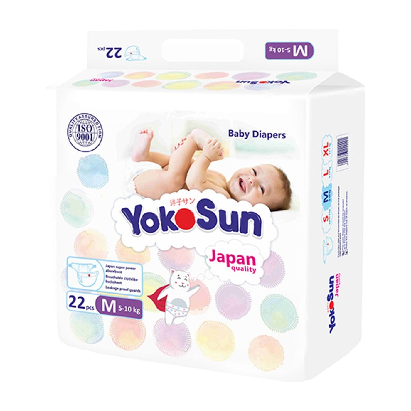 Подгузники YOKOSUN M (5-10 кг) 22 шт