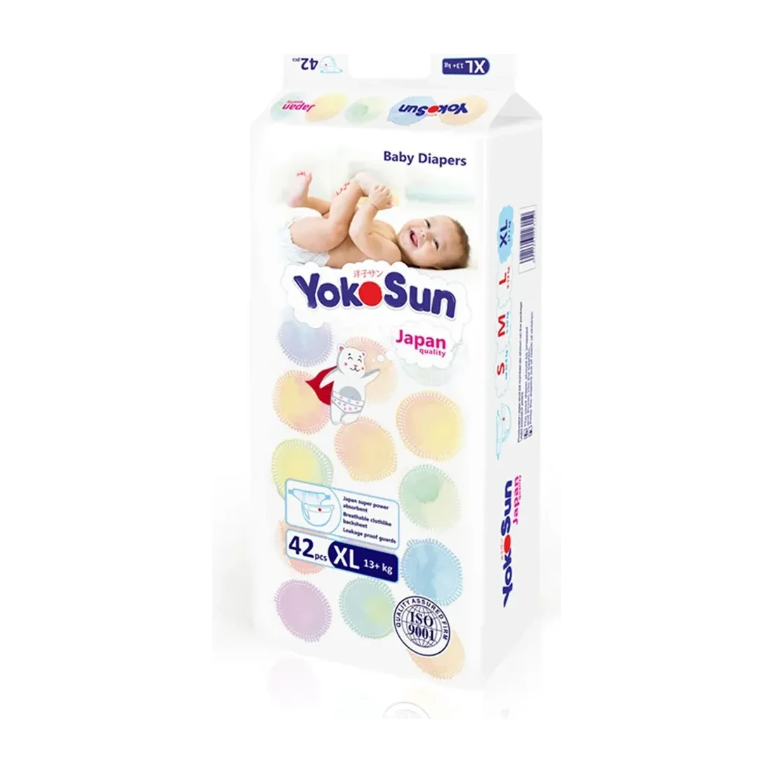 Подгузники YOKOSUN XL (13+ кг) 42 шт